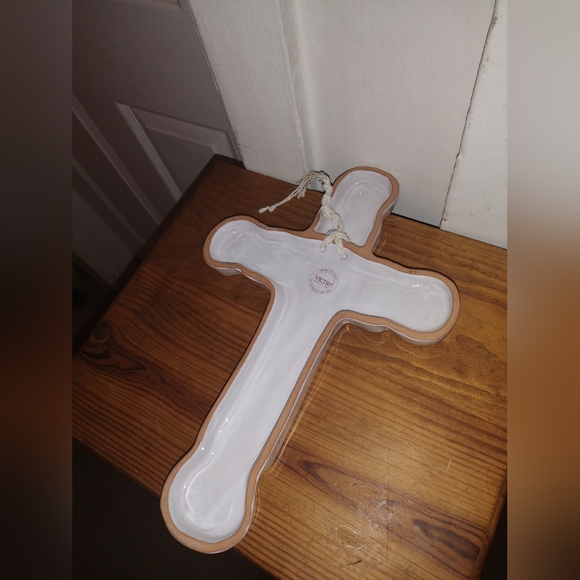 Glazed Decorative Cross Made in Italy - Picture 2 of 5